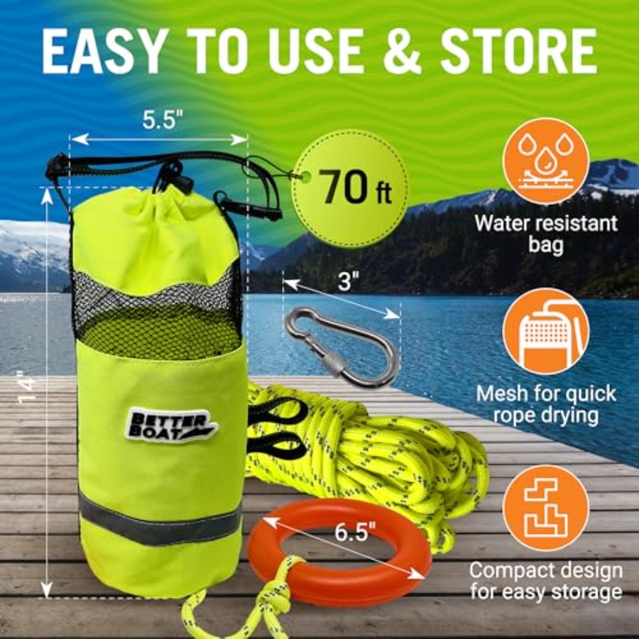 Water Throw Bag for Rescue Rop - Rescue Rope Throw ulasan dan harga