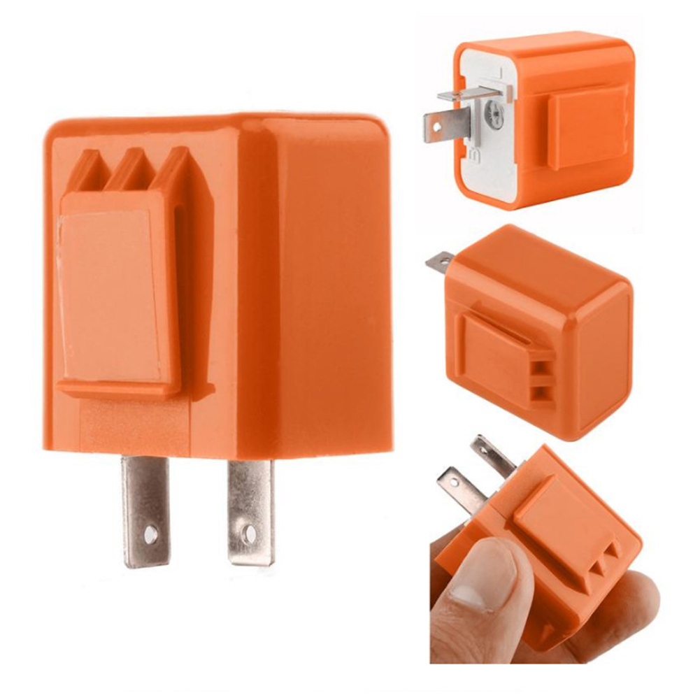 2Pin Motorcycle LED Flasher Re - Signal Panel Orange ulasan dan harga