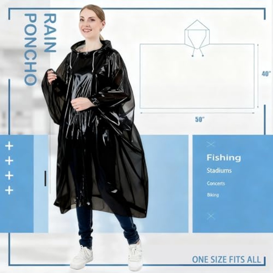 Disposable Rain Ponchos for /A - Emergency Poncho Rain ulasan dan harga