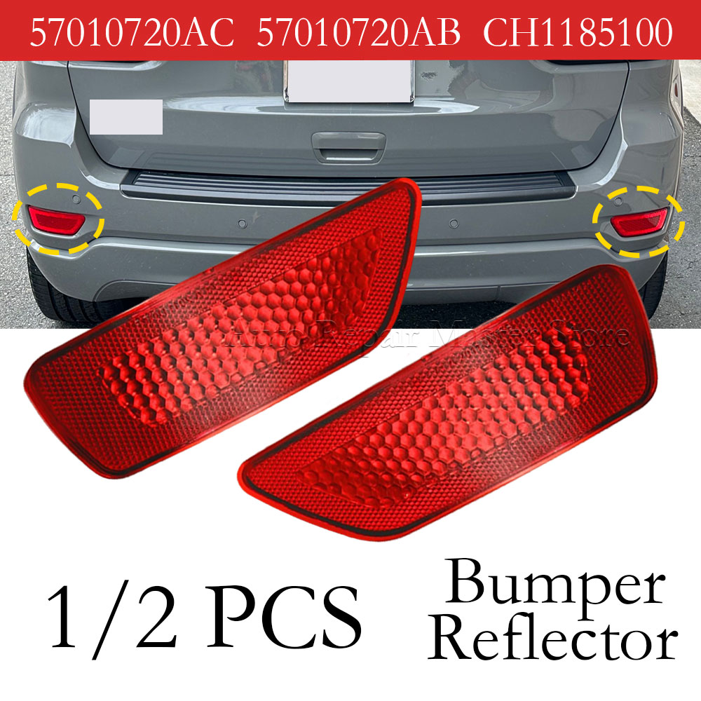 1/2pcs Car Red Tail Warning Re - Compass Lensatic ulasan dan harga