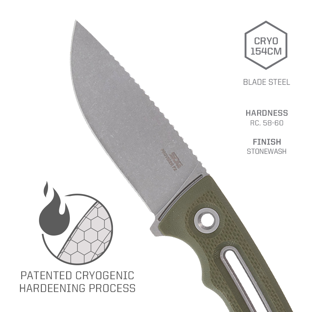 SOG Provider FX Fixed Blade Kn - Bushcraft Knife Fixed ulasan dan harga
