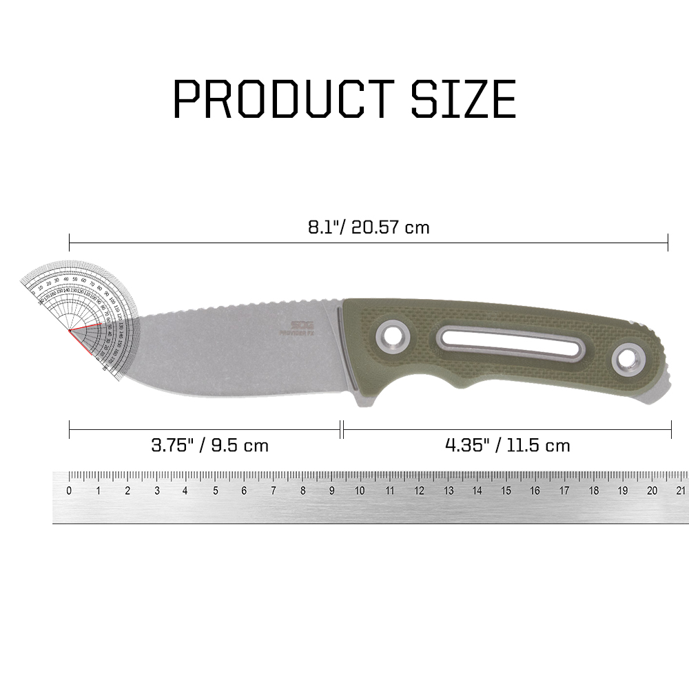 SOG Provider FX Fixed Blade Kn - Bushcraft Knife Fixed ulasan dan harga