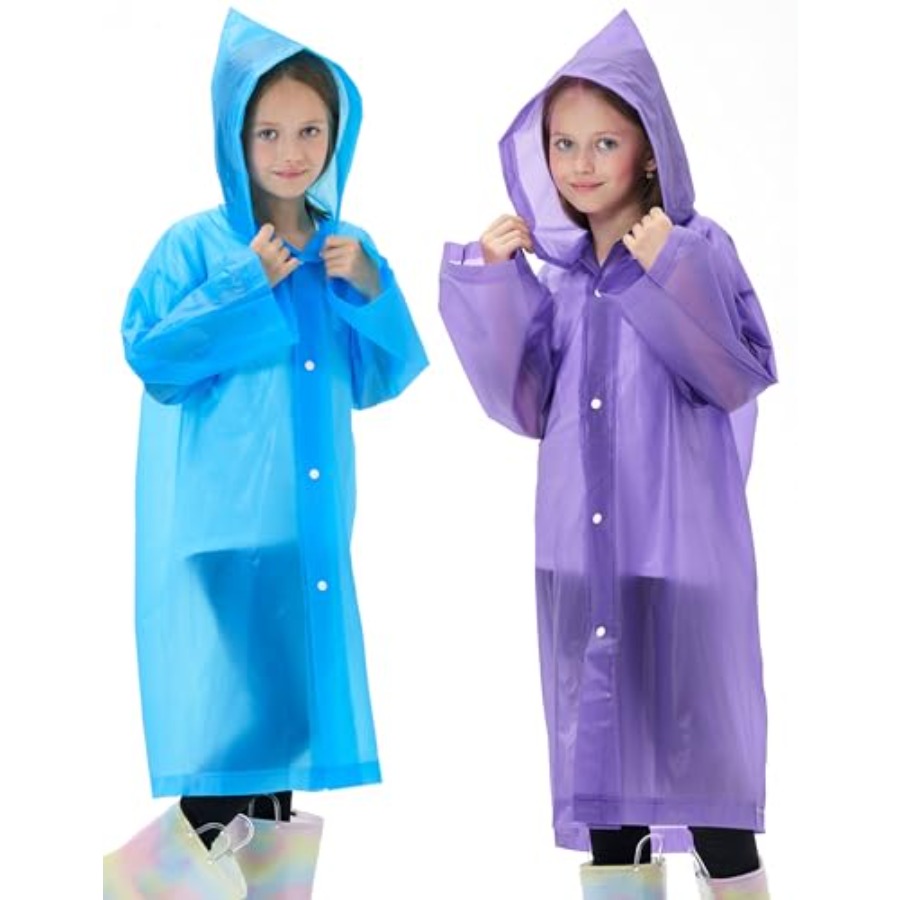 2 Pack Reusable Waterproof Rai - Emergency Poncho Rain ulasan dan harga