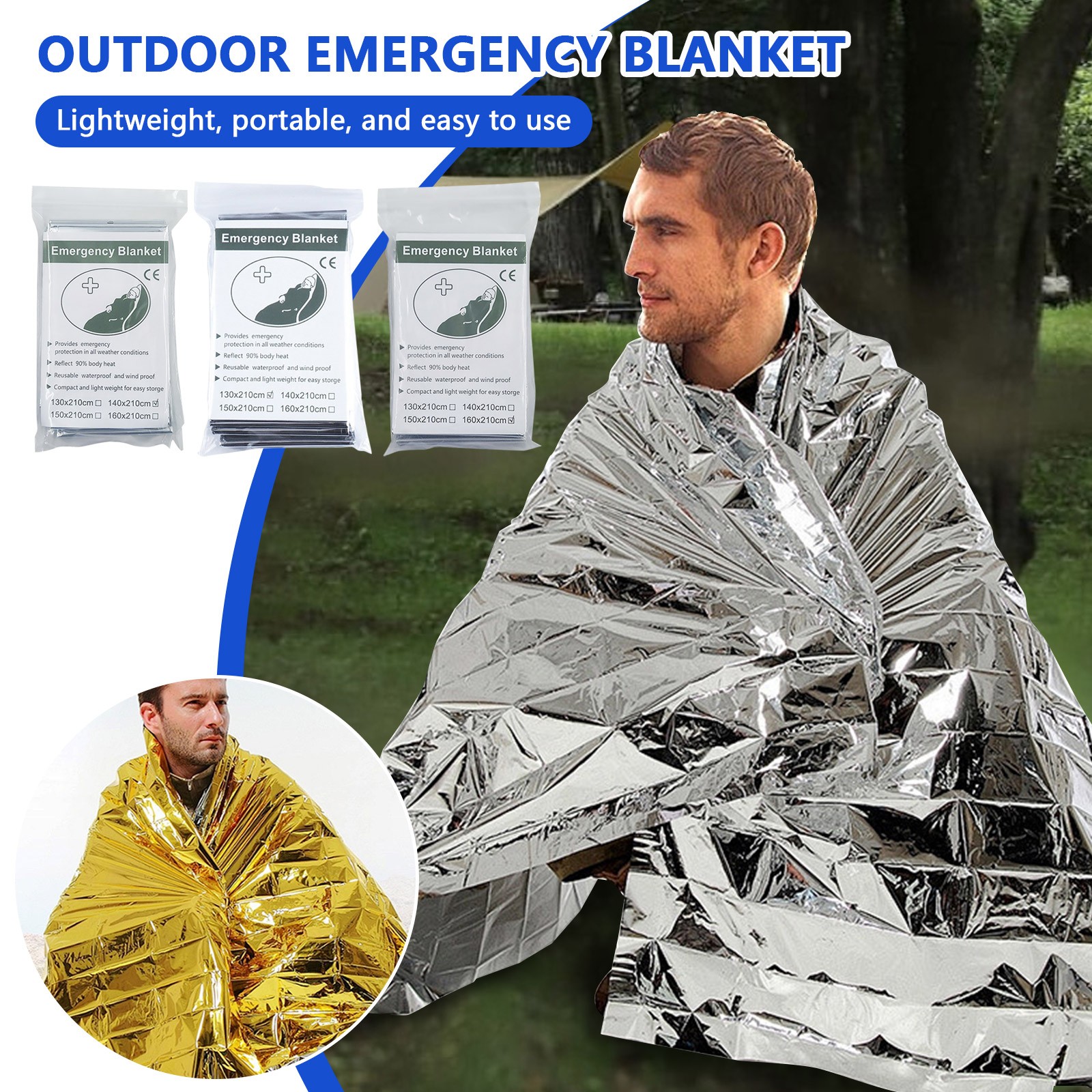 Outdoor emergency blanket port - Survival Blanket Reflective ulasan dan harga