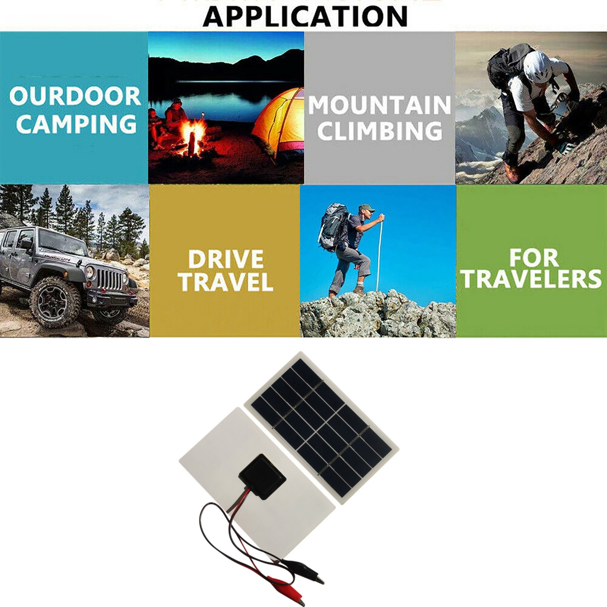 Wholesale Mini Solar Panel 5V  - Solar Emergency Charger ulasan dan harga